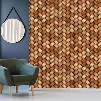 WALLWEAR - Self Adhesive Wallpaper For Walls And Wall Sticker For Home D&eacute;cor (WoodenMatt) Extra Large Size (300x40cm) 3D Wall Papers For Bedroom, Livingroom, Kitchen, Hall, Office Etc Decorations-thumb2