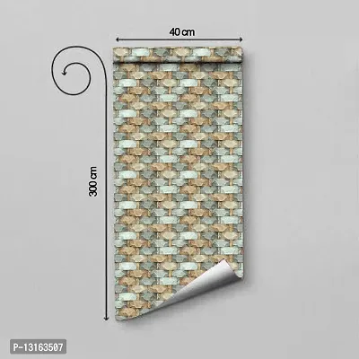 Self Adhesive Wallpapers (SaletiPatthar) Wall Stickers Extra Large (300x40cm) for Bedroom | Livingroom | Kitchen | Hall Etc-thumb2