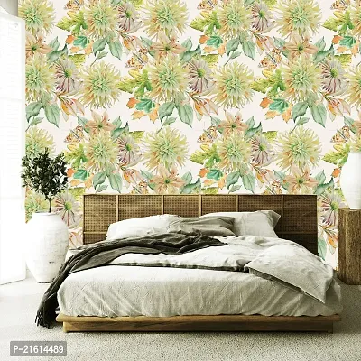 DeCorner - Self Adhesive Wallpaper for Walls (Aster Flower) Extra Large Size (300x40) Cm Wall Stickers for Bedroom | Wall Stickers for Living Room | Wall Stickers for Kitchen | Pack of-1-thumb3