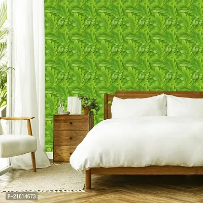 DeCorner - Self Adhesive Wallpaper for Walls (GreenPatti) Extra Large Size (300x40) Cm Wall Stickers for Bedroom | Wall Stickers for Living Room | Wall Stickers for Kitchen | Pack of-1-thumb5