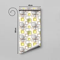 WALLWEAR - Self Adhesive Wallpaper For Walls And Wall Sticker For Home D&eacute;cor (ChokorYellow) Extra Large Size (300x40cm) 3D Wall Papers For Bedroom, Livingroom, Kitchen, Hall, Office Etc Decorations-thumb1