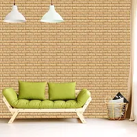 Self Adhesive Wallpapers (ShadeBrick) Wall Stickers Extra Large (300x40cm) for Bedroom | Livingroom | Kitchen | Hall Etc-thumb3