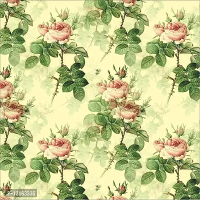 Self Adhesive Wallpapers (GreenRose) Wall Stickers Extra Large (300x40cm) for Bedroom | Livingroom | Kitchen | Hall Etc