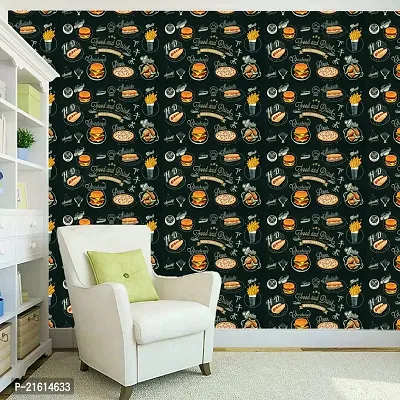 DeCorner - Self Adhesive Wallpaper for Walls (ChineseFood) Extra Large Size (300x40) Cm Wall Stickers for Bedroom | Wall Stickers for Living Room | Wall Stickers for Kitchen | Pack of-1-thumb3