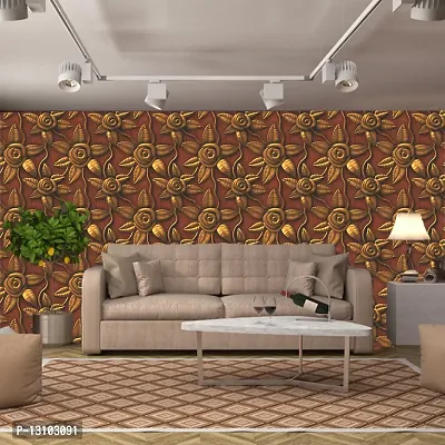 WALLWEAR - Self Adhesive Wallpaper For Walls And Wall Sticker For Home D&eacute;cor (DarkRose) Extra Large Size (300x40cm) 3D Wall Papers For Bedroom, Livingroom, Kitchen, Hall, Office Etc Decorations-thumb4