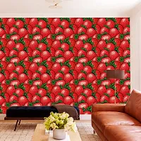 DeCorner - Self Adhesive Wallpaper for Walls (Strawberry) Extra Large Size (300x40) Cm Wall Stickers for Bedroom | Wall Stickers for Living Room | Wall Stickers for Kitchen | Pack of-1-thumb2