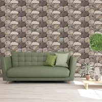 WALLWEAR - Self Adhesive Wallpaper For Walls And Wall Sticker For Home D&eacute;cor (Chattan) Extra Large Size (300x40cm) 3D Wall Papers For Bedroom, Livingroom, Kitchen, Hall, Office Etc Decorations-thumb3