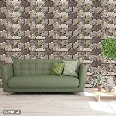 WALLWEAR - Self Adhesive Wallpaper For Walls And Wall Sticker For Home D&eacute;cor (Chattan) Extra Large Size (300x40cm) 3D Wall Papers For Bedroom, Livingroom, Kitchen, Hall, Office Etc Decorations-thumb4