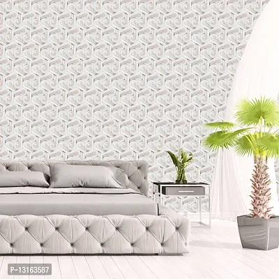 Self Adhesive Wallpapers (WhiteMaze) Wall Stickers Extra Large (300x40cm) for Bedroom | Livingroom | Kitchen | Hall Etc-thumb3