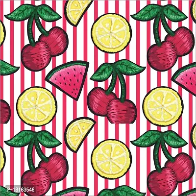 Self Adhesive Wallpapers (SummerFruits) Wall Stickers Extra Large (300x40cm) for Bedroom | Livingroom | Kitchen | Hall Etc