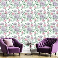 DeCorner - Self Adhesive Wallpaper for Walls (Bengal Rose) Extra Large Size (300x40) Cm Wall Stickers for Bedroom | Wall Stickers for Living Room | Wall Stickers for Kitchen | Pack of-1-thumb2