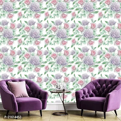 DeCorner - Self Adhesive Wallpaper for Walls (Bengal Rose) Extra Large Size (300x40) Cm Wall Stickers for Bedroom | Wall Stickers for Living Room | Wall Stickers for Kitchen | Pack of-1-thumb3