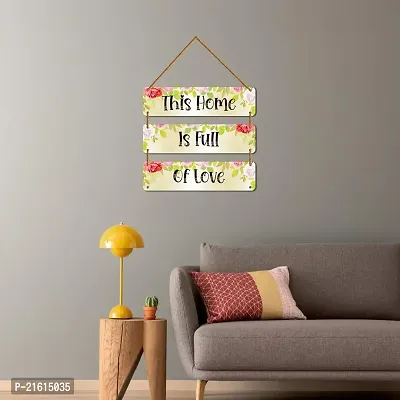 DeCorner Decorative Wooden Printed all Hanger | Wall Decor for Living Room | Wall Hangings for Home Decoration | Bedroom Wall Decor | Wooden Wall Hangings Home.(This Home is full of love)-thumb5