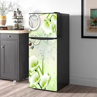 Self Adhesive Fridge Sticker Single/Double Door Full Size (160x60) Cm Fridge Stickers | Refrigerator Wall Stickers for Kitchen Decoration | Sticker for Fridge Door (RingRose)-thumb3