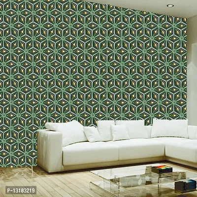 WALLWEAR - Self Adhesive Wallpaper For Walls And Wall Sticker For Home D&eacute;cor (MatelGreenFlower) Extra Large Size (300x40cm) 3D Wall Papers For Bedroom, Livingroom, Kitchen, Hall, Office Etc Decorations-thumb4