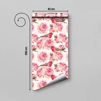 WALLWEAR - Self Adhesive Wallpaper For Walls And Wall Sticker For Home D&eacute;cor (BirdFlower) Extra Large Size (300x40cm) 3D Wall Papers For Bedroom, Livingroom, Kitchen, Hall, Office Etc Decorations-thumb1