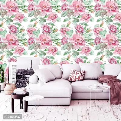 DeCorner - Self Adhesive Wallpaper for Walls (Big Rose) Extra Large Size (300x40) Cm Wall Stickers for Bedroom | Wall Stickers for Living Room | Wall Stickers for Kitchen | Pack of-1-thumb2