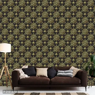 DeCorner - Self Adhesive Wallpaper for Walls (GoldenLotus) Extra Large Size (300x40) Cm Wall Stickers for Bedroom | Wall Stickers for Living Room | Wall Stickers for Kitchen | Pack of-1-thumb4