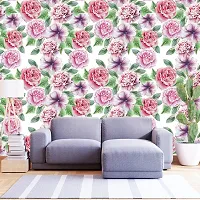 DeCorner - Self Adhesive Wallpaper for Walls (Garden Gulab) Extra Large Size (300x40) Cm Wall Stickers for Bedroom | Wall Stickers for Living Room | Wall Stickers for Kitchen | Pack of-1-thumb3