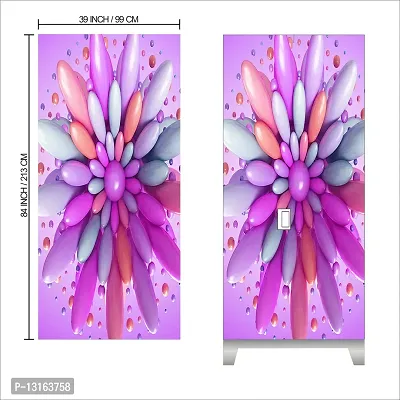 Self Adhesive Almirah Stickers, Wall Stickers, Decorative Sticker Wallpaper for Home Wardrobe Doors (CadburyGemsAlmira) PVC Vinyl Size Large (39 x 84 Inch)-thumb2