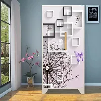 Self Adhesive Almirah Stickers, Wall Stickers, Decorative Sticker Wallpaper for Home Wardrobe Doors (WhiteBoxAlmirah) PVC Vinyl Size Large (39 x 84 Inch)-thumb2