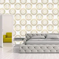 DeCorner - Self Adhesive Wallpaper for Walls (GoldenRangoli) Extra Large Size (300x40) Cm Wall Stickers for Bedroom | Wall Stickers for Living Room | Wall Stickers for Kitchen | Pack of-1-thumb4