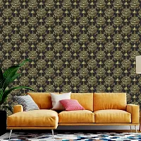 WALLWEAR - Self Adhesive Wallpaper For Walls And Wall Sticker For Home D&eacute;cor (GoldenLotus) Extra Large Size (300x40cm) 3D Wall Papers For Bedroom, Livingroom, Kitchen, Hall, Office Etc Decorations-thumb2