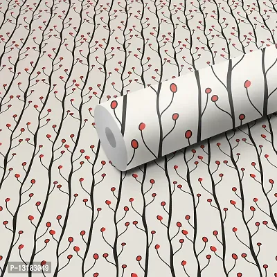 WALLWEAR - Self Adhesive Wallpaper For Walls And Wall Sticker For Home D&eacute;cor (CherryBail) Extra Large Size (300x40cm) 3D Wall Papers For Bedroom, Livingroom, Kitchen, Hall, Office Etc Decorations