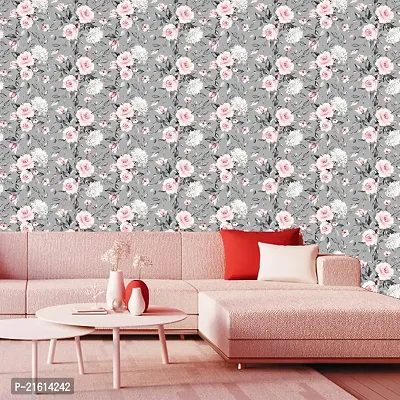 DeCorner - Self Adhesive Wallpaper for Walls (GreyRose) Extra Large Size (300x40) Cm Wall Stickers for Bedroom | Wall Stickers for Living Room | Wall Stickers for Kitchen | Pack of-1-thumb5