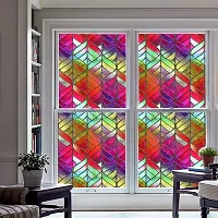 DeCorner- Self Adhesive Vinyl Window Privacy Film Decorative Stickers Large Size (60x200Cm) Glass Film Window Stickers for Home Glass Bathroom Colourful Window Sticker for Glass (J-Trans Colour)-thumb3