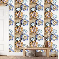 DeCorner - Self Adhesive Wallpaper for Walls (TwoFlower) Extra Large Size (300x40) Cm Wall Stickers for Bedroom | Wall Stickers for Living Room | Wall Stickers for Kitchen | Pack of-1-thumb2