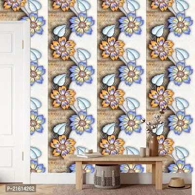 DeCorner - Self Adhesive Wallpaper for Walls (TwoFlower) Extra Large Size (300x40) Cm Wall Stickers for Bedroom | Wall Stickers for Living Room | Wall Stickers for Kitchen | Pack of-1-thumb3