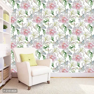 DeCorner - Self Adhesive Wallpaper for Walls (Butterfly Jasmine) Extra Large Size (300x40) Cm Wall Stickers for Bedroom | Wall Stickers for Living Room | Wall Stickers for Kitchen | Pack of-1-thumb4