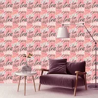 DeCorner - Self Adhesive Wallpaper for Walls (PinkLove) Extra Large Size (300x40) Cm Wall Stickers for Bedroom | Wall Stickers for Living Room | Wall Stickers for Kitchen | Pack of-1-thumb1