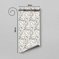 DeCorner - Self Adhesive Wallpaper for Walls (GoldenMaze) Extra Large Size (300x40) Cm Wall Stickers for Bedroom | Wall Stickers for Living Room | Wall Stickers for Kitchen | Pack of-1-thumb3