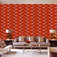 DeCorner - Self Adhesive Wallpaper for Walls (RedWave) Extra Large Size (300x40) Cm Wall Stickers for Bedroom | Wall Stickers for Living Room | Wall Stickers for Kitchen | Pack of-1-thumb2