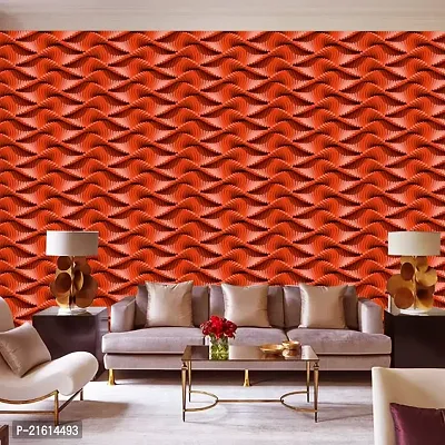 DeCorner - Self Adhesive Wallpaper for Walls (RedWave) Extra Large Size (300x40) Cm Wall Stickers for Bedroom | Wall Stickers for Living Room | Wall Stickers for Kitchen | Pack of-1-thumb3