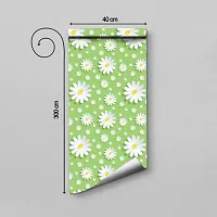 DeCorner - Self Adhesive Wallpaper for Walls (GreenWhiteFlower) Extra Large Size (300x40) Cm Wall Stickers for Bedroom | Wall Stickers for Living Room | Wall Stickers for Kitchen | Pack of-1-thumb3