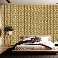 DeCorner - Self Adhesive Wallpaper for Walls (GoldenTikona) Extra Large Size (300x40) Cm Wall Stickers for Bedroom | Wall Stickers for Living Room | Wall Stickers for Kitchen | Pack of-1-thumb1