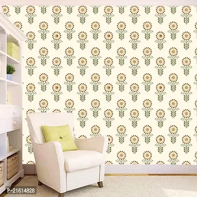 DeCorner - Self Adhesive Wallpaper for Walls (SurajMukhiFool) Extra Large Size (300x40) Cm Wall Stickers for Bedroom | Wall Stickers for Living Room | Wall Stickers for Kitchen | Pack of-1-thumb5