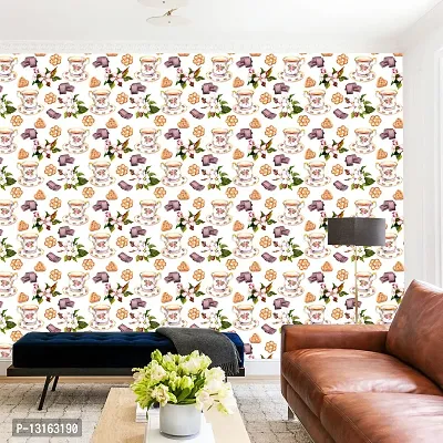 Self Adhesive Wallpapers (Bakery) Wall Stickers Extra Large (300x40cm) for Bedroom | Livingroom | Kitchen | Hall Etc-thumb3