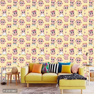 DeCorner - Self Adhesive Wallpaper for Walls (CuteKitty) Extra Large Size (300x40) Cm Wall Stickers for Bedroom | Wall Stickers for Living Room | Wall Stickers for Kitchen | Pack of-1-thumb3