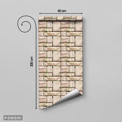 DeCorner - Self Adhesive Wallpaper for Walls (BigStoneGrass) Extra Large Size (300x40) Cm Wall Stickers for Bedroom | Wall Stickers for Living Room | Wall Stickers for Kitchen | Pack of-1-thumb3