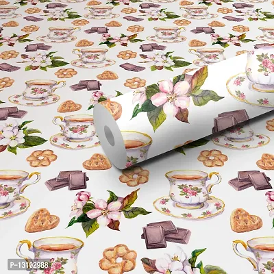 WALLWEAR - Self Adhesive Wallpaper For Walls And Wall Sticker For Home D&eacute;cor (Bakery) Extra Large Size (300x40cm) 3D Wall Papers For Bedroom, Livingroom, Kitchen, Hall, Office Etc Decorations