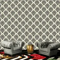 Self Adhesive Wallpapers (CrossTexture) Wall Stickers Extra Large (300x40cm) for Bedroom | Livingroom | Kitchen | Hall Etc-thumb3