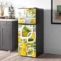 Self Adhesive Fridge Sticker Single/Double Door Full Size (160x60) Cm Fridge Stickers | Refrigerator Wall Stickers for Kitchen Decoration | Sticker for Fridge Door (LeafNLeaf)-thumb3