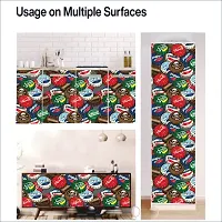 Self Adhesive Wallpapers (BottlesCap) Wall Stickers Extra Large (300x40cm) for Bedroom | Livingroom | Kitchen | Hall Etc-thumb4