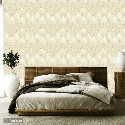 WALLWEAR - Self Adhesive Wallpaper For Walls And Wall Sticker For Home D&eacute;cor (GoldenPipleLeaf) Extra Large Size (300x40cm) 3D Wall Papers For Bedroom, Livingroom, Kitchen, Hall, Office Etc Decorations-thumb4