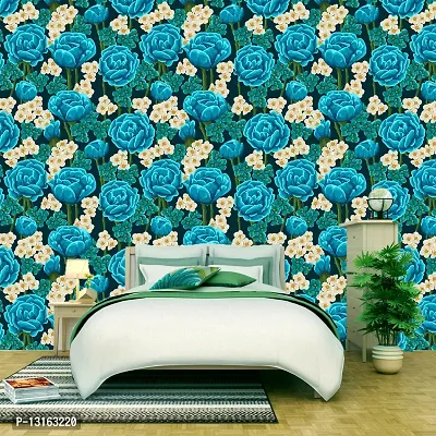 Self Adhesive Wallpapers (BlueRose) Wall Stickers Extra Large (300x40cm) for Bedroom | Livingroom | Kitchen | Hall Etc-thumb4