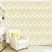 DeCorner - Self Adhesive Wallpaper for Walls (GoldenPipleLeaf) Extra Large Size (300x40) Cm Wall Stickers for Bedroom | Wall Stickers for Living Room | Wall Stickers for Kitchen | Pack of-1-thumb2